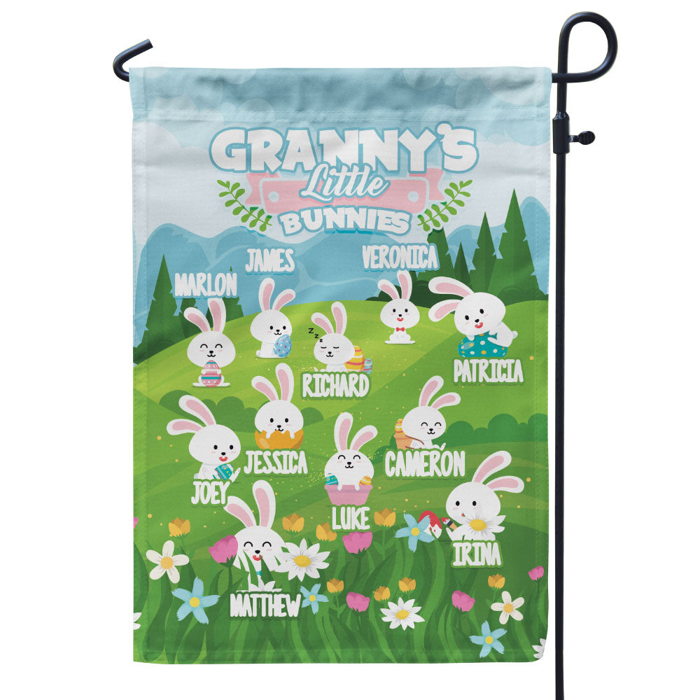 Grandma’s Little Bunnies Personalized Flag