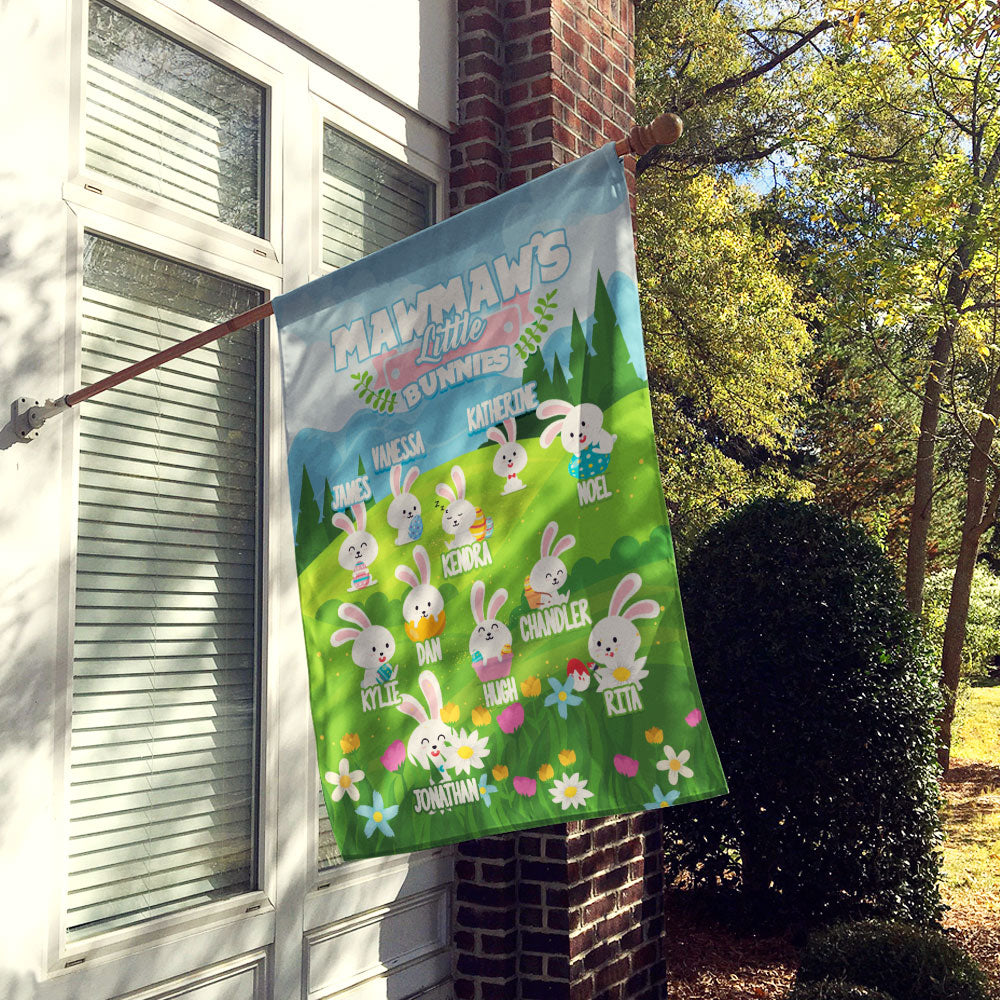 Grandma’s Little Bunnies Personalized Flag