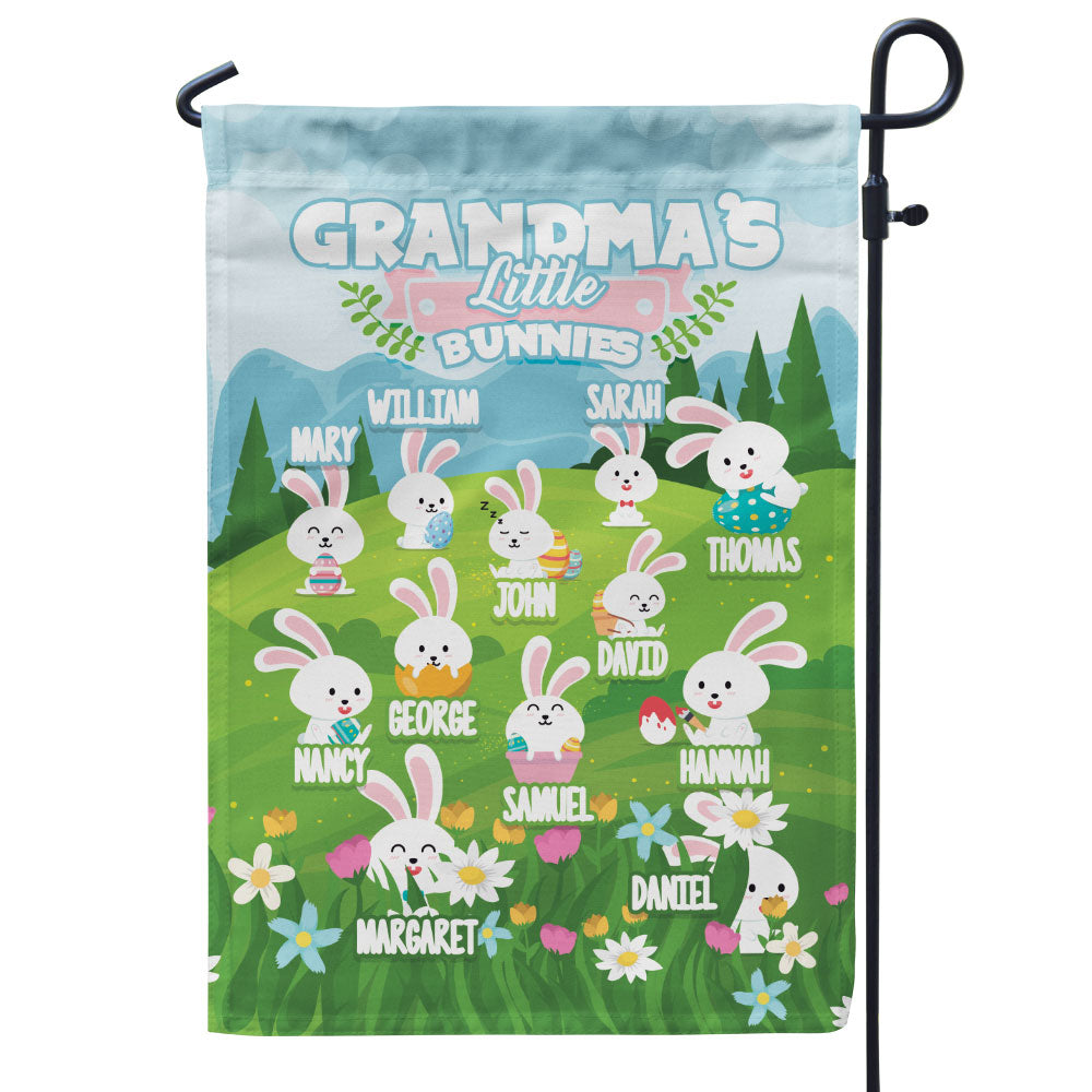 Grandma’s Little Bunnies Personalized Flag