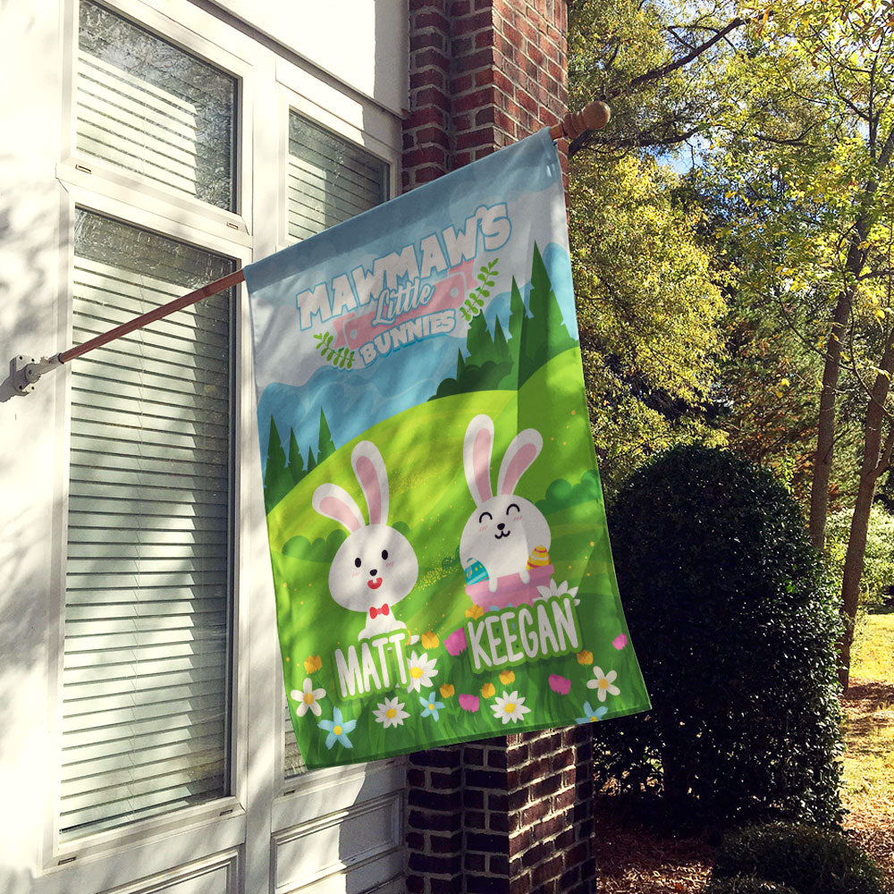 Grandma’s Little Bunnies Personalized Flag