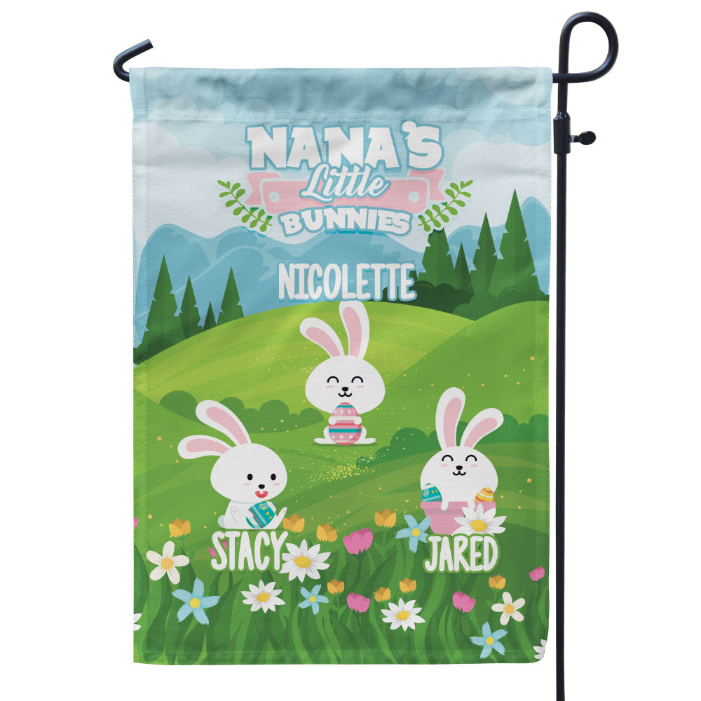 Grandma’s Little Bunnies Personalized Flag
