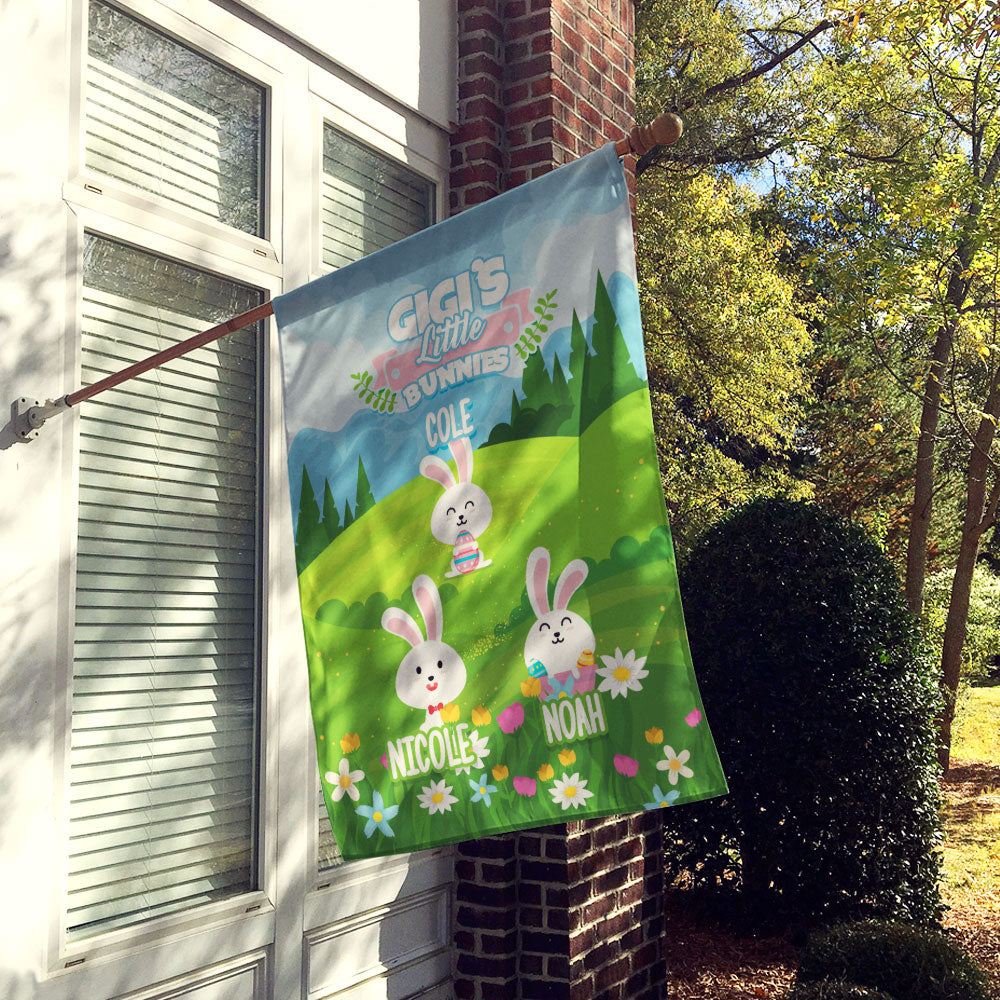 Grandma’s Little Bunnies Personalized Flag