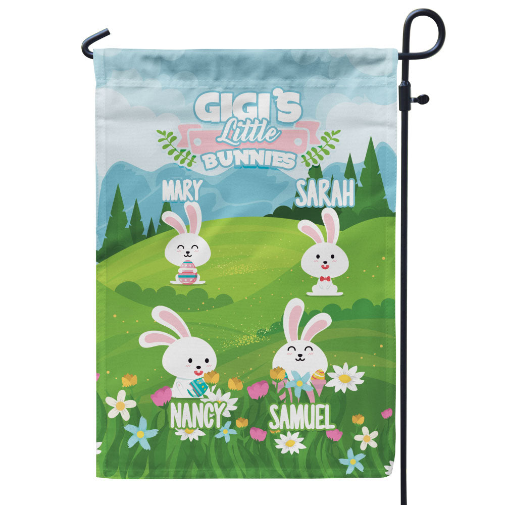 Grandma’s Little Bunnies Personalized Flag