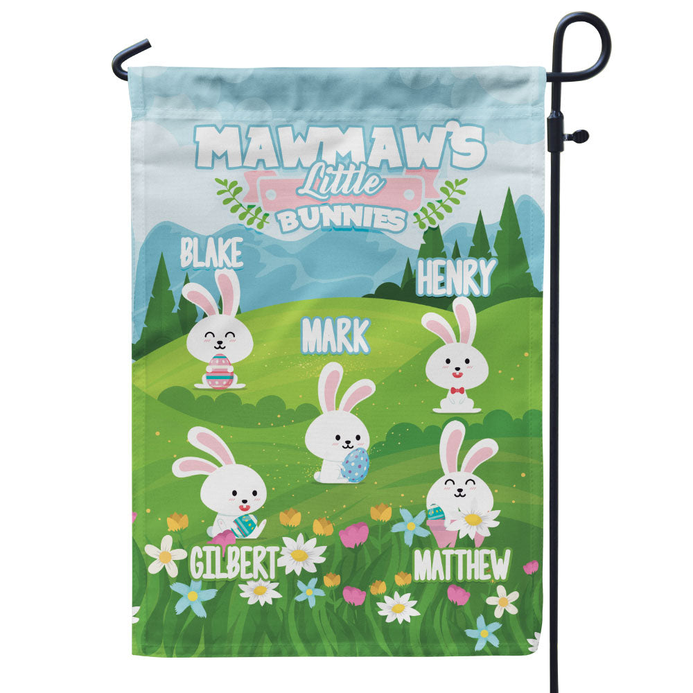 Grandma’s Little Bunnies Personalized Flag