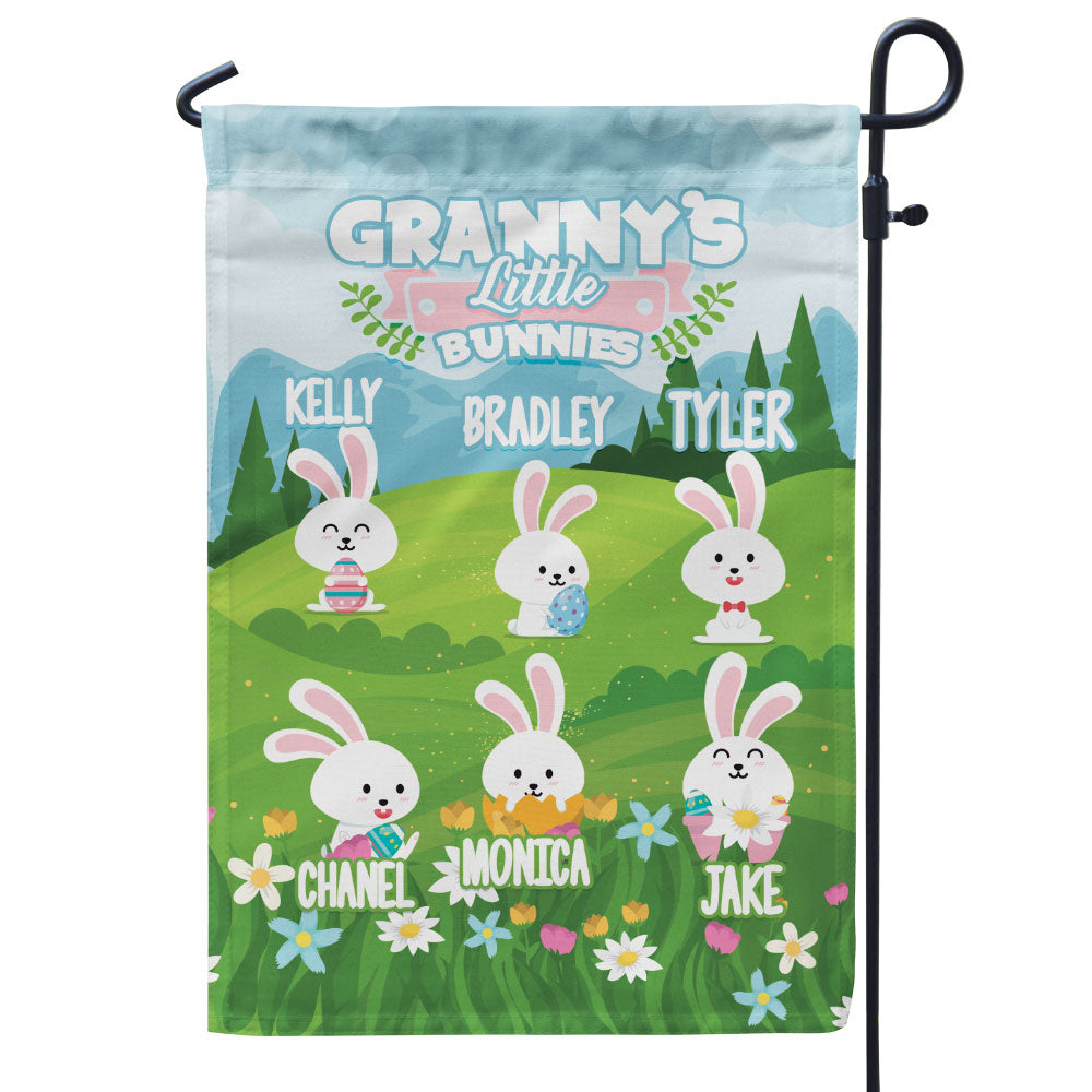 Grandma’s Little Bunnies Personalized Flag