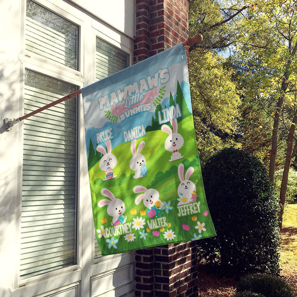 Grandma’s Little Bunnies Personalized Flag