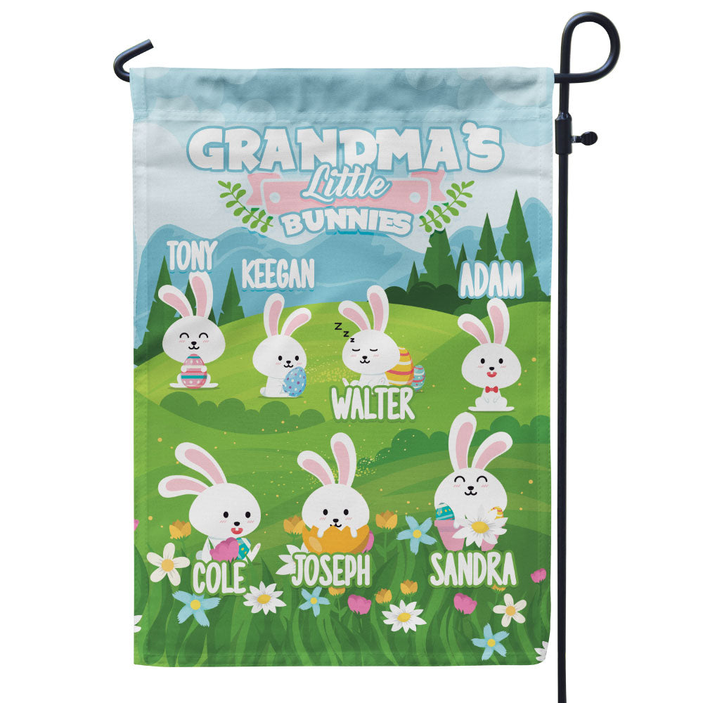 Grandma’s Little Bunnies Personalized Flag
