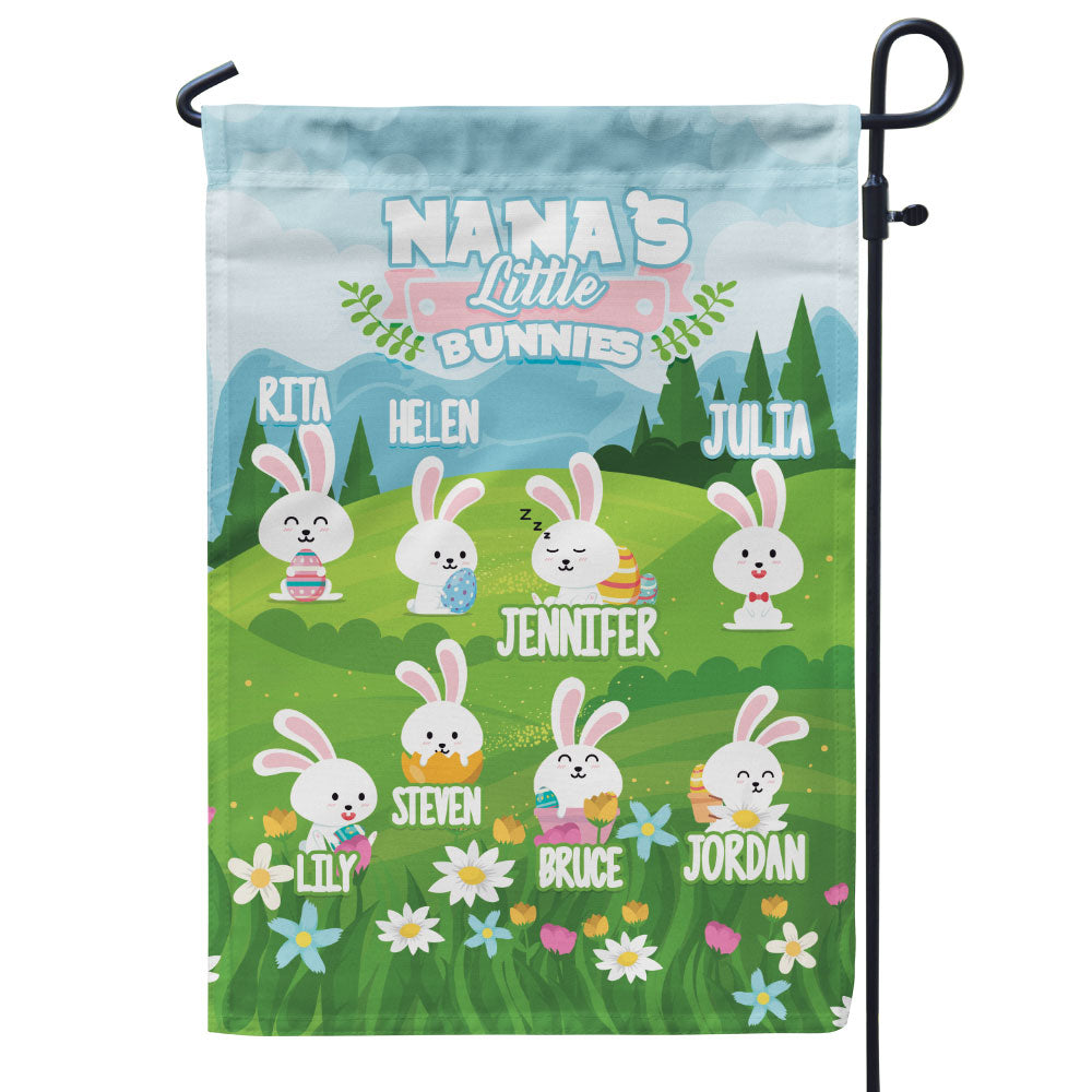 Grandma’s Little Bunnies Personalized Flag