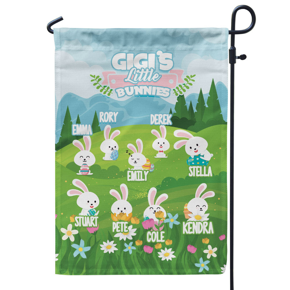 Grandma’s Little Bunnies Personalized Flag