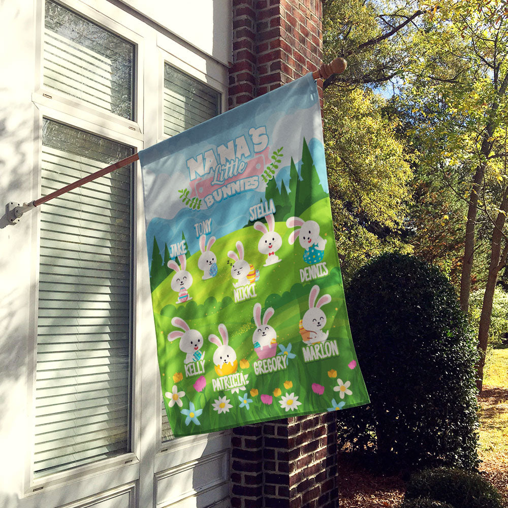 Grandma’s Little Bunnies Personalized Flag