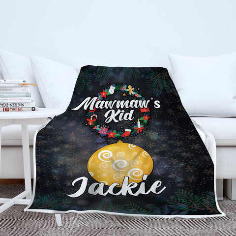 Grandma’s Ornaments Personalized Blanket