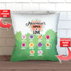 Grandma’s Garden Of Love Personalized Pillow Cover - 18