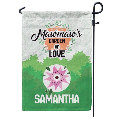 Grandma’s Garden Of Love Personalized Flag