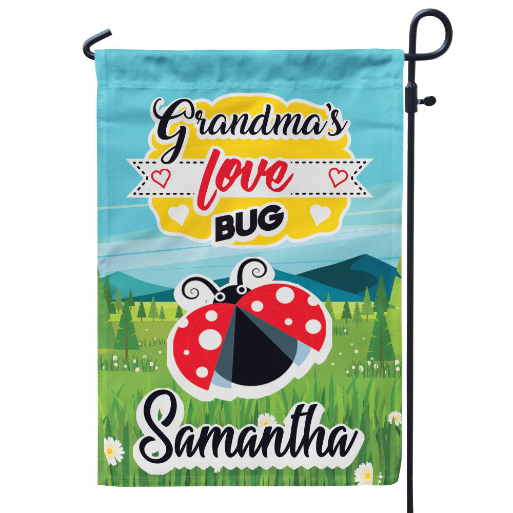 Grandma’s Love Bugs Personalized Flag