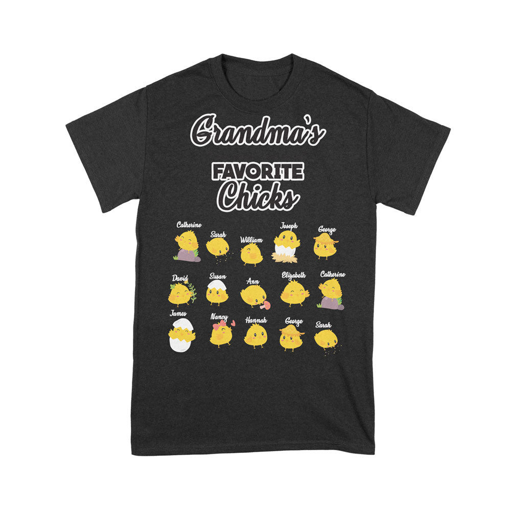 Grandma’s Favorite Chicks Personalized Unisex T-shirt