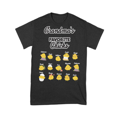 Grandma’s Favorite Chicks Personalized Unisex T-shirt