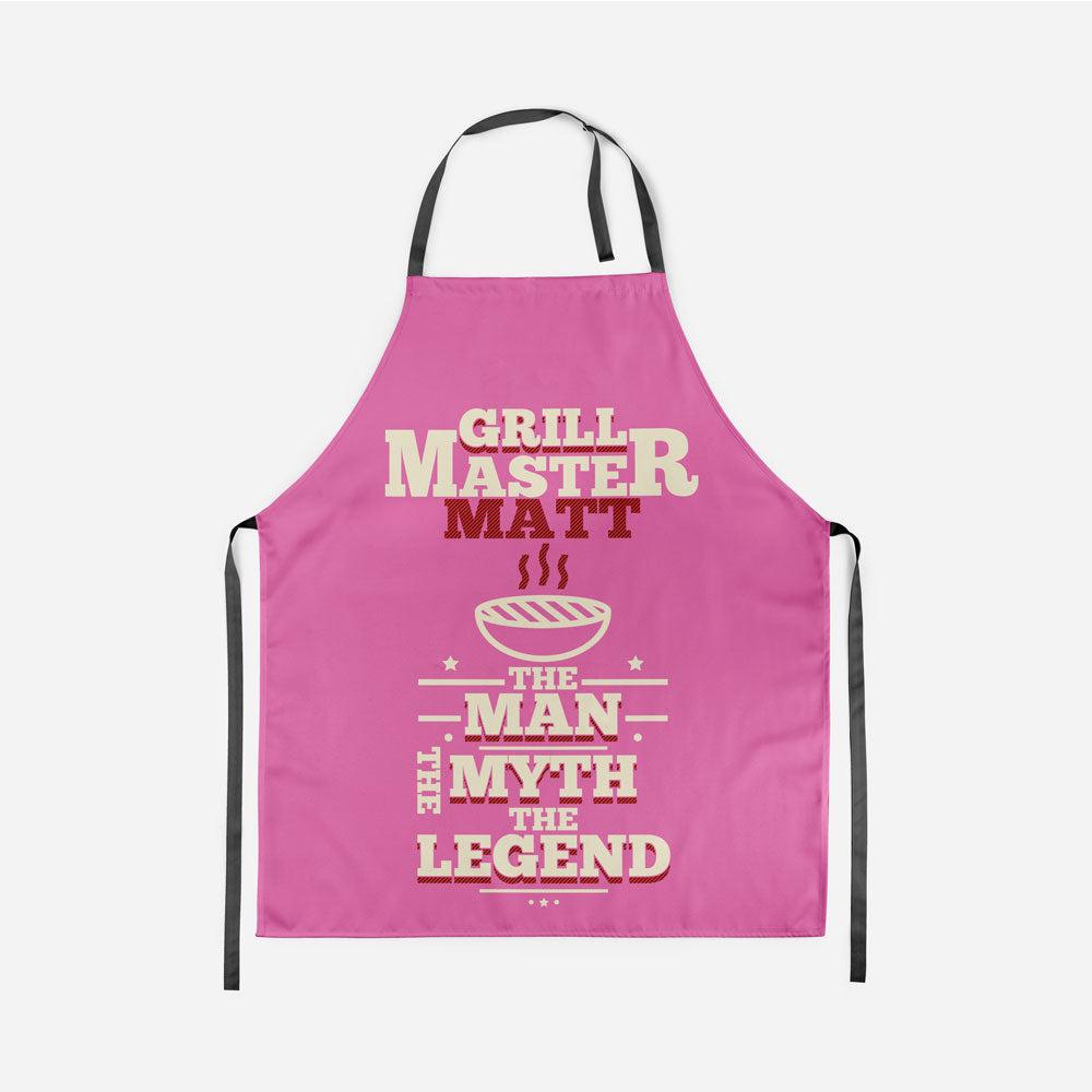 Grill Master Personalized Apron - Mostly Pillows