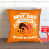 Hands Down - Worlds Best Dad Personalized Pillow Cover - 18