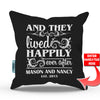 Happily Ever After Personalized Throw Pillow Cover - 18
