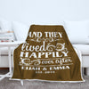 Happily Ever After Personalized Blanket