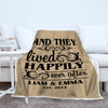Happily Ever After Personalized Blanket