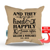 Happily Ever After Personalized Throw Pillow Cover - 18
