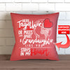 Here Together or Miles Apart Personalized Pillow Cover - 18