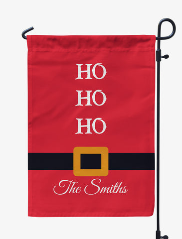 Ho Ho Ho Personalized Flag