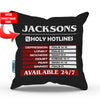 Holy Hotlines Personalized Throw Pillow Cover - 18