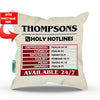 Holy Hotlines Personalized Throw Pillow Cover - 18
