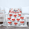 Hugs For Grandma Personalized Blanket