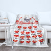 Hugs For Grandma Personalized Blanket