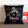Just Married Throw Pillow Cover Personalized  18