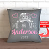 Just Married Throw Pillow Cover Personalized  18
