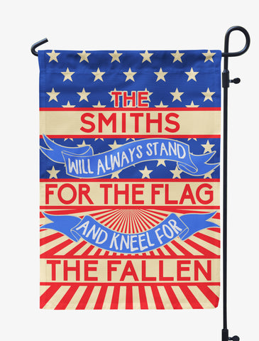 Will Always Stand for the Flag & Kneel For the Fallen Personalized Flag