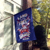 Land Of The Free Because Of The Brave Personalized Flag