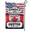 Made in America With Canadian Parts Personalized Flag