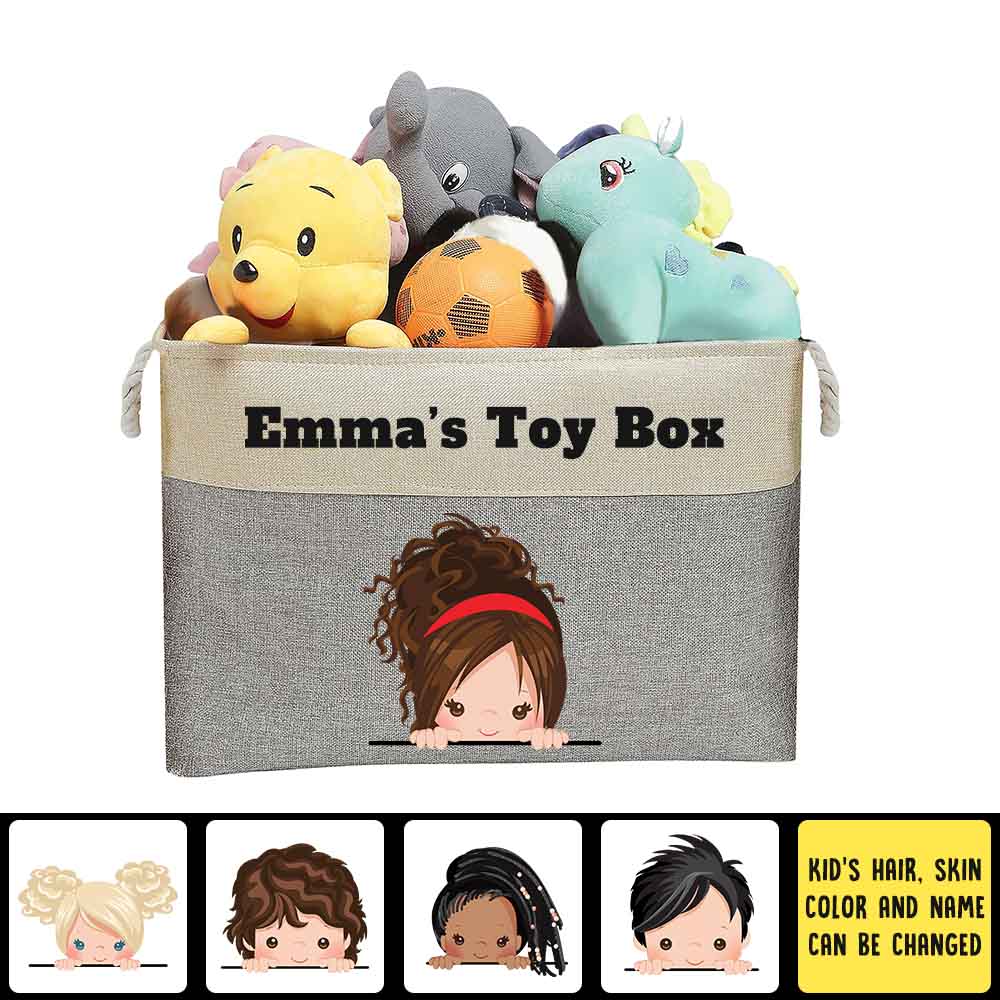 Personalized Toy Storage Box & Organizer For Kids