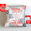 Mom Whenever You Touch This Personalized Throw Pillow Cover - 18