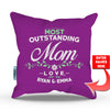 Most Outstanding Mom Personalized Throw Pillow Cover - 18