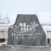 Mr and Mrs Personalized Blanket