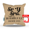 Mr & Mrs - Spanish Personalized Throw Pillow Cover - 18