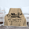 Mr and Mrs Personalized Blanket