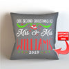 Our First Christmas As Mr. and Mrs. Personalized   Throw Pillow Cover - 18