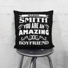 Amazing Partner Personalized Throw Pillow with Insert