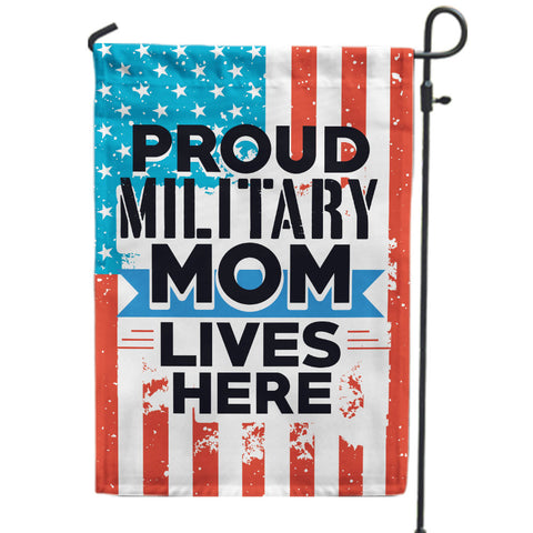 Military Mom Lives Here Flag