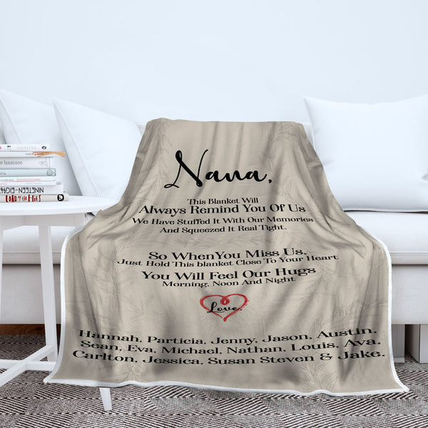 Personalized blankets best sale for grandparents