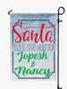 Santa Please Stop Here Christmas Personalized Flag