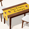 Turkey Family Personalized Thanksgiving Table Runner