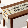 Reindeer Family Personalized Christmas Table Runner